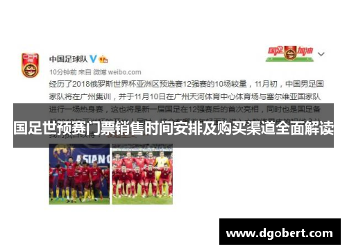 国足世预赛门票销售时间安排及购买渠道全面解读